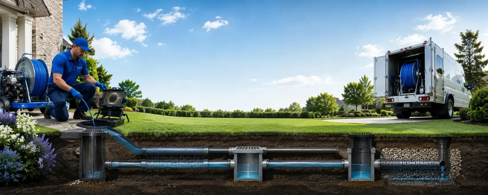 Outdoor drain cleaning information for Summerfield, LA